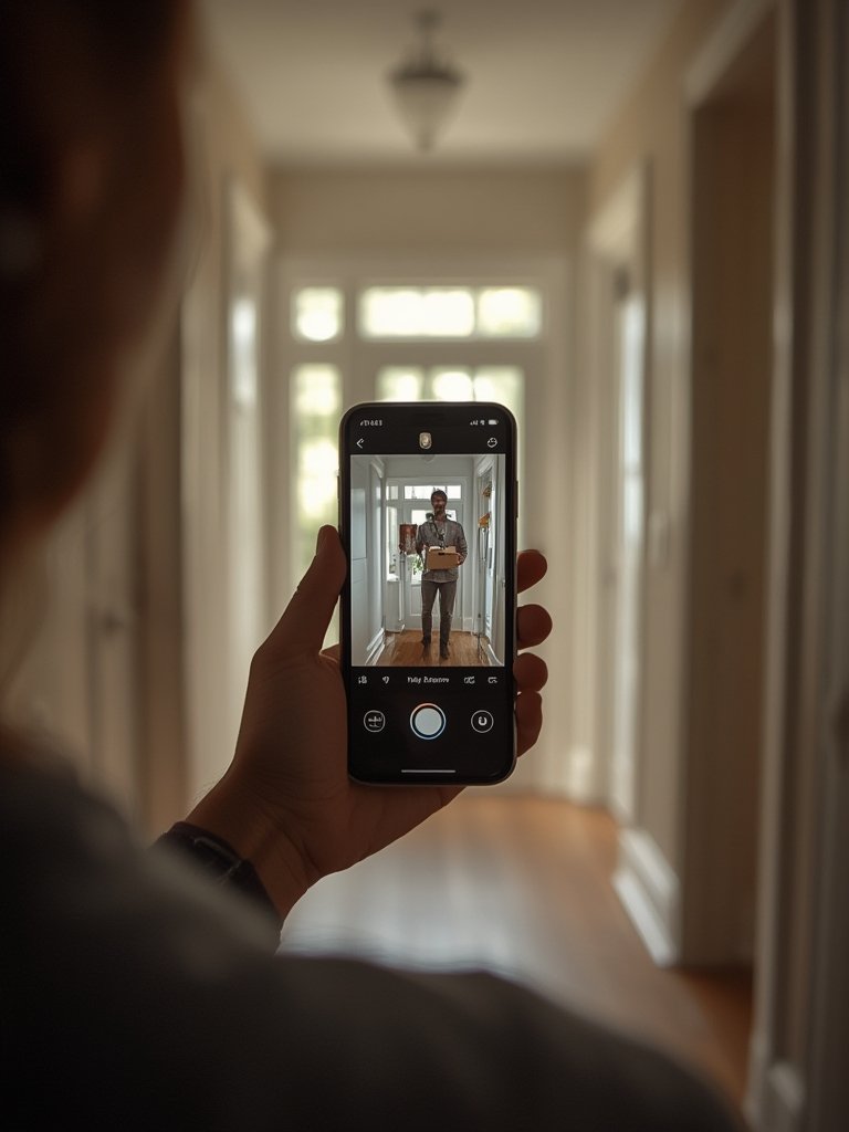 video doorbell in action