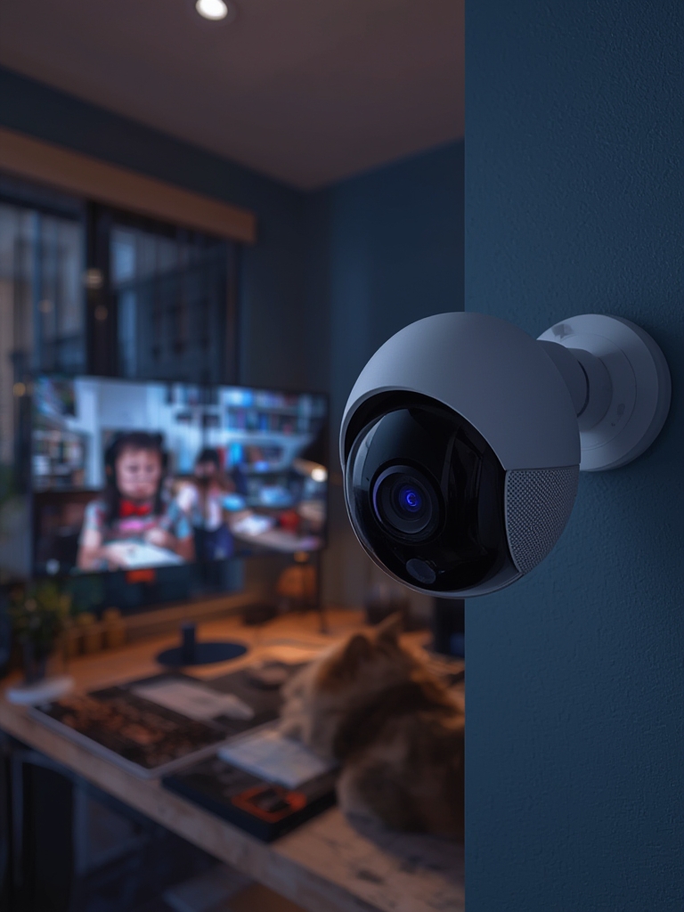 indoor camera in action