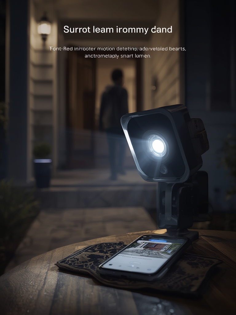 floodlight camera in action