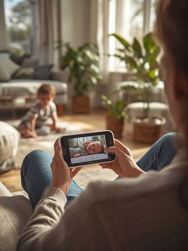 baby monitor in action