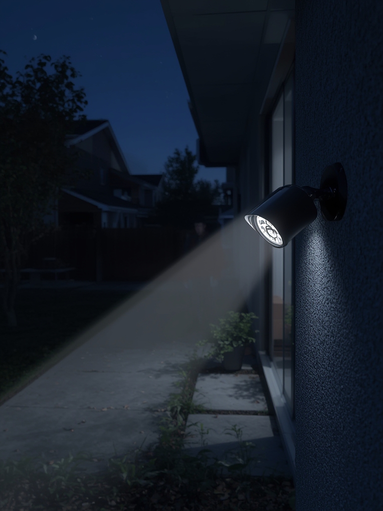 spotlight camera in action