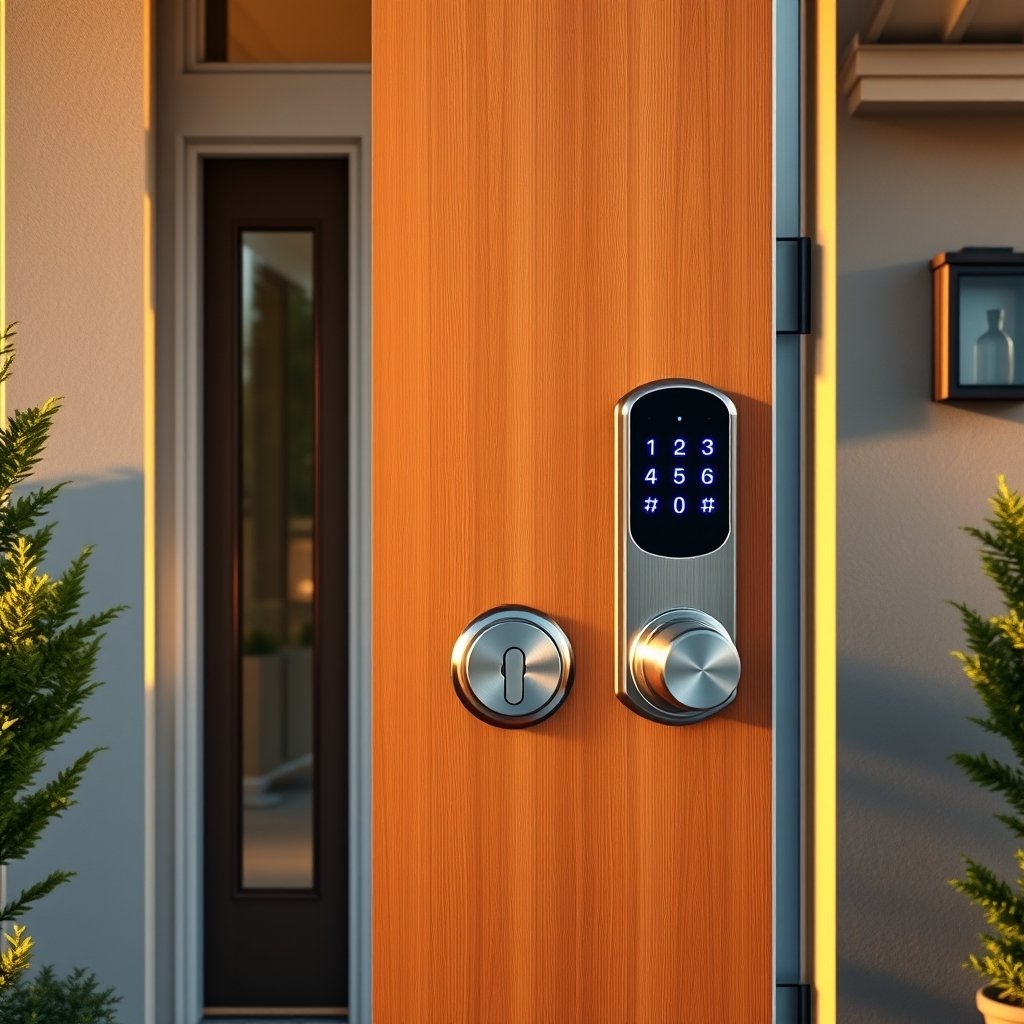 electronic deadbolt product view