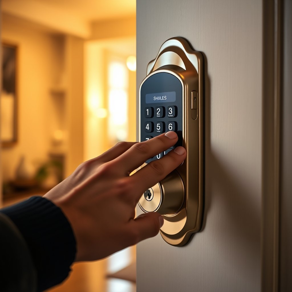 keyless lock in action