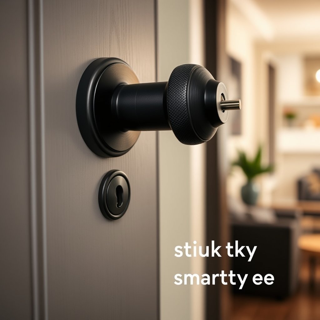 deadbolt lock in action