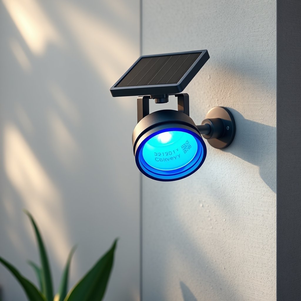 solar spot lights in action