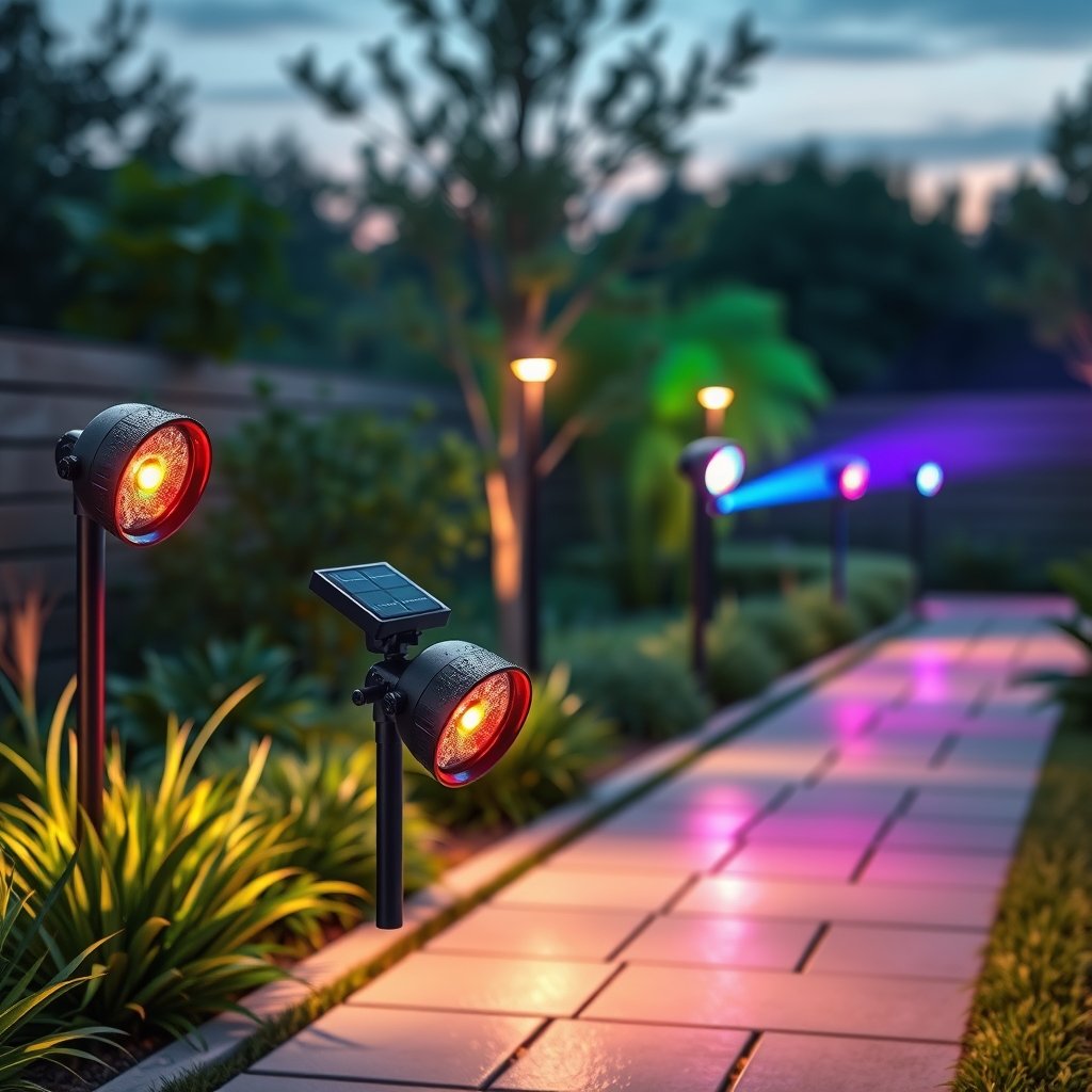 solar spot lights product view